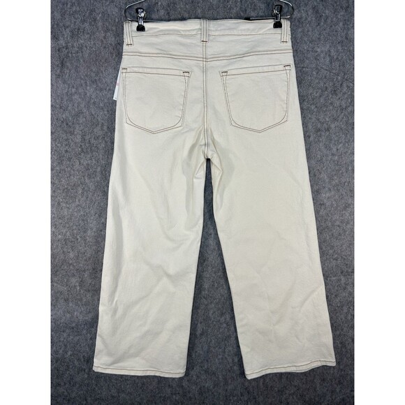 Karen Kane Super Bloom Cropped Women's Jeans Natural Almond Size 10 - Picture 3 of 10